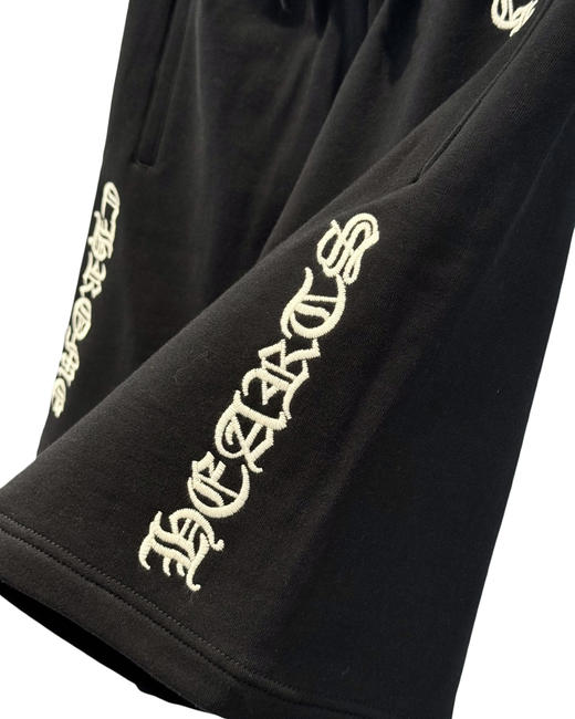 中性款刺绣抽绳短裤卫裤he009 商品图2