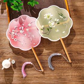 【古风刺绣团扇】新中式国风夏日汉服旗袍拍照道具女扇演出表演舞蹈扇扇子