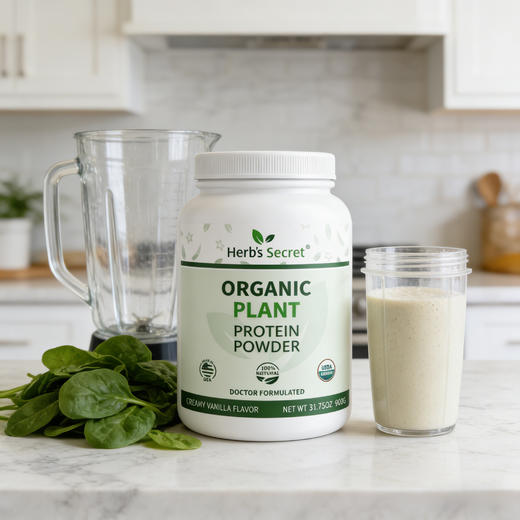 Herb’s Secret 有機植物蛋白质粉 蛋白粉 营养粉900g 香草味 商品图12