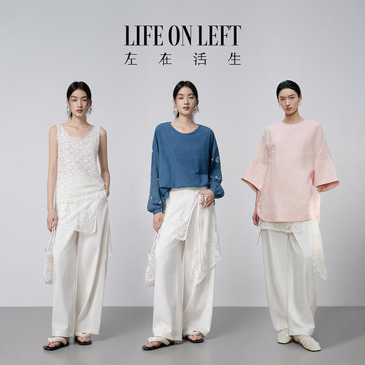 【林栖设计小店】手工系带|白色蕾丝花边优雅设计感2026夏新款围腰屁帘2962205 商品图4