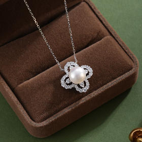 子佩集【四叶秀馨】银S925珍珠惜王妃套链项链【TM0988-XF】四叶草2602