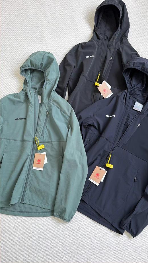 F032781轻量单层弹力外套男女同款软壳连帽夹克 商品图4