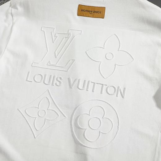 F032703早春新款男女同款纯棉双纱水洗面料绣花标识短袖T恤 商品图11