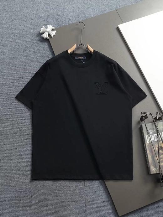 F032757春夏新款工艺烧花磨破LOGO休闲百搭日常通勤短袖 商品图1