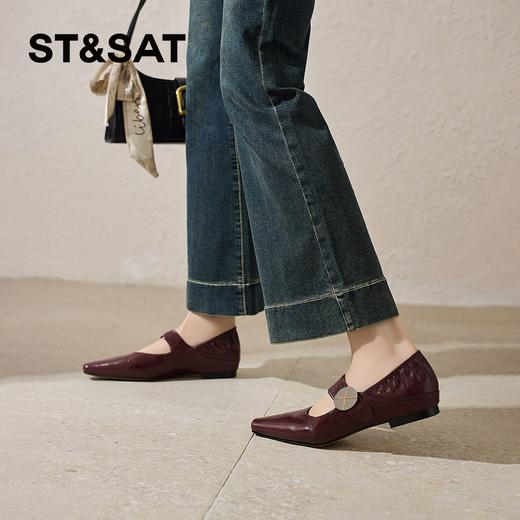 星期六26春新款气质尖头百搭玛丽珍SSE1111CGT 商品图4