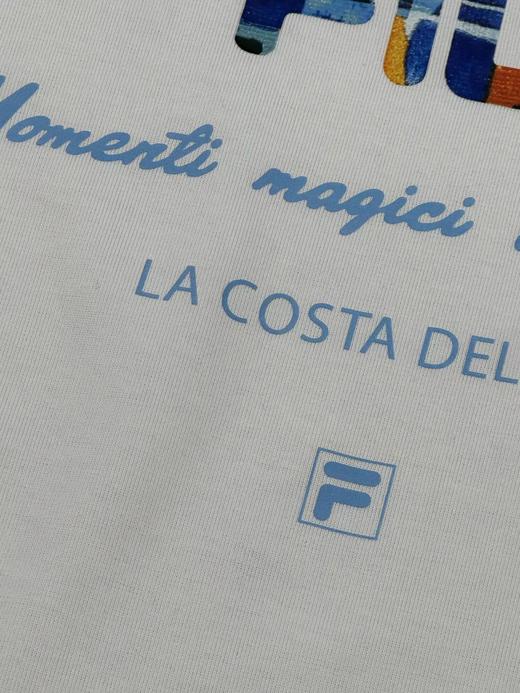 F032717简约运动休闲宽松百搭直喷印花女款短袖T恤 商品图2