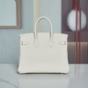 【纯手缝定制不退换】爱马仕 Birkin 25奶昔白 金/银扣 togo皮（MM） 商品缩略图2