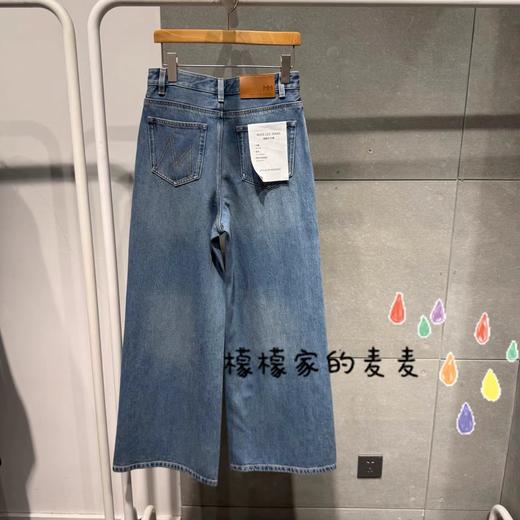 F0327111春夏新款轻复古九分牛仔阔腿直筒牛仔裤 商品图8