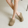 千百度平底勃肯鞋女2026夏季新款丑萌鞋薄底复古外穿一脚蹬凉拖鞋A26288710 商品缩略图4