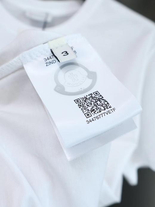 F032724夏季新款端丝光棉男女同款胸前徽标涂鸦logo短袖T恤 商品图6