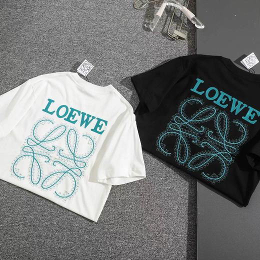 F032702早春新款男女同款纯棉水洗面料万针刺绣圆领短袖T恤 商品图1