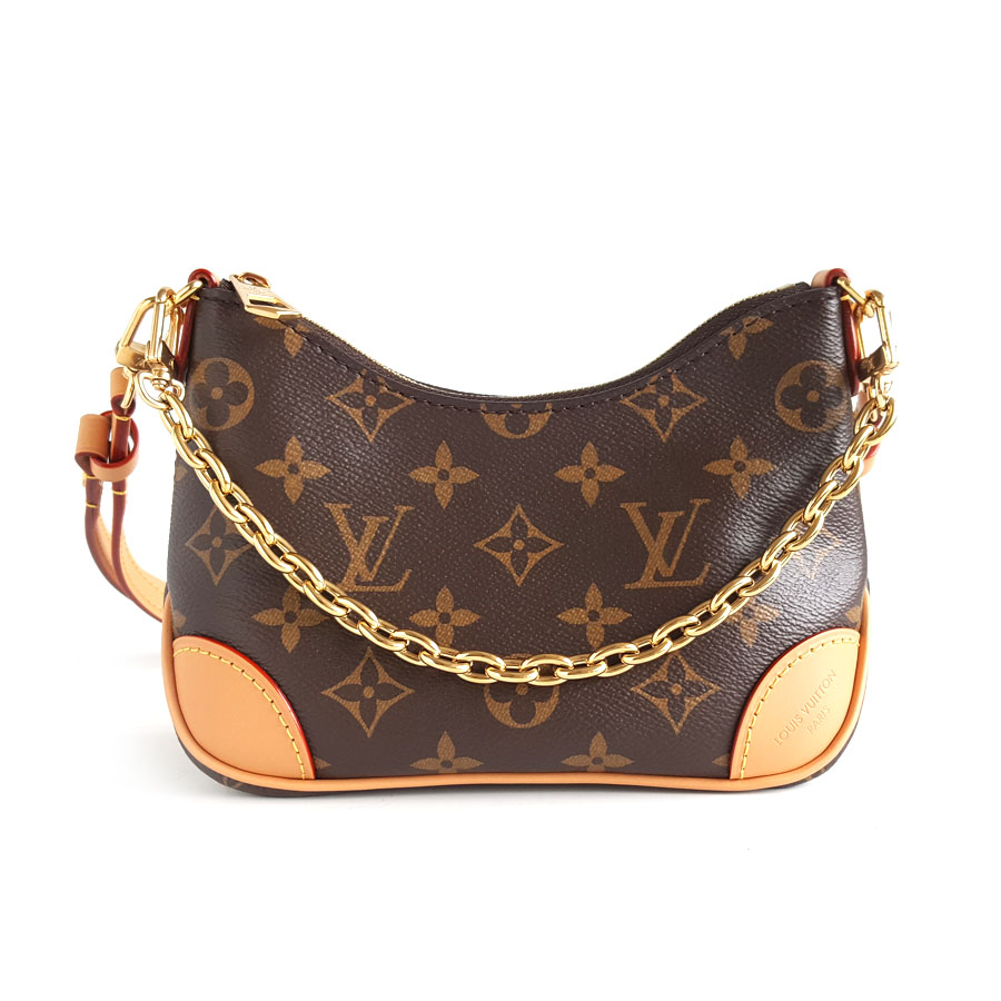 【98新闲置未使用】LV路易威登NANO BOULOGNE M25519NANO号老花Boulogne黄牛角单肩斜挎包女士250326NJS54