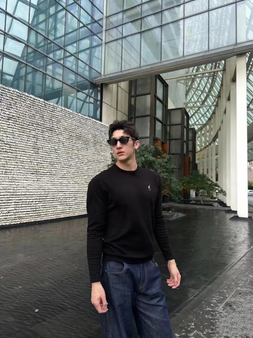 F032787春款胸前刺绣小标logo长袖打底休闲衫男女同款 商品图5