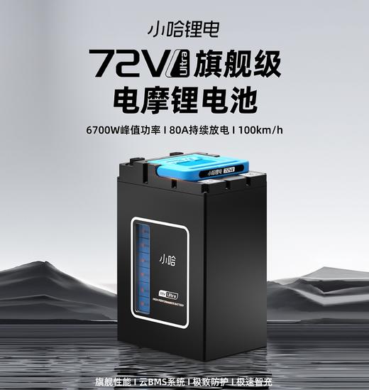 【美点特惠】72V57AH 小哈锂电 品字充电口 全新直购 不含安装 商品图0