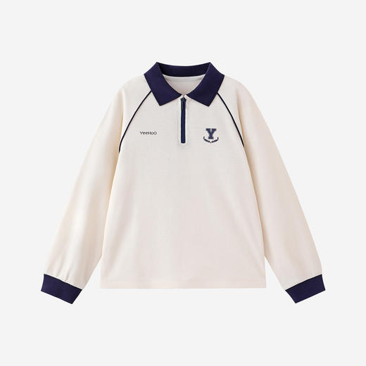【7A抗菌+舒爽凉感】英氏儿童T恤男童春夏长袖T恤上衣POLO衫户外休闲百搭 商品图4
