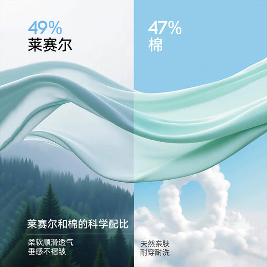 【带杯垫】熳洁儿 莱赛尔棉家居服短袖长裤套装免穿文胸韩系卡通26263201 商品图1