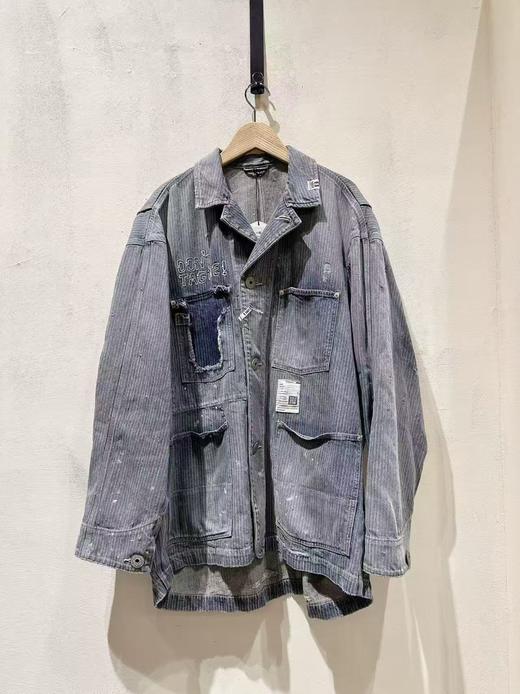 男款做旧翻领外套la019 商品图0