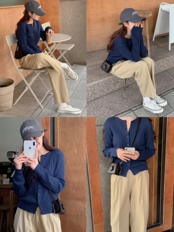 【四色可选】耐尔 松紧腰休闲阔腿女裤