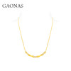 GAONAS   亭亭轩竹照 金色中式贵气项链11935XGO 商品缩略图2
