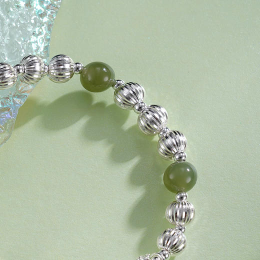 子佩集【福禄芳华】银S925手串手链【TSB0001-57】青玉葫芦手链2602 商品图2