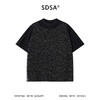 SDSA男装2026新款高贵轻奢潮牌网格马甲拼接假两件圆领短袖T恤潮 商品缩略图0