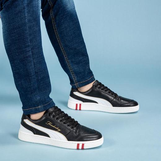 时尚运动休闲小白鞋子男牛皮革经典百搭透气低帮男板鞋(IK2A2211) 商品图4