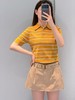 Miu* 26Ss春夏新款 撞色条纹棉质Polo短袖针织衫（MM） 商品缩略图12