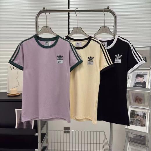 F032779夏季新款圆领印花挺括有型拉条运动休闲短袖T恤 商品图0