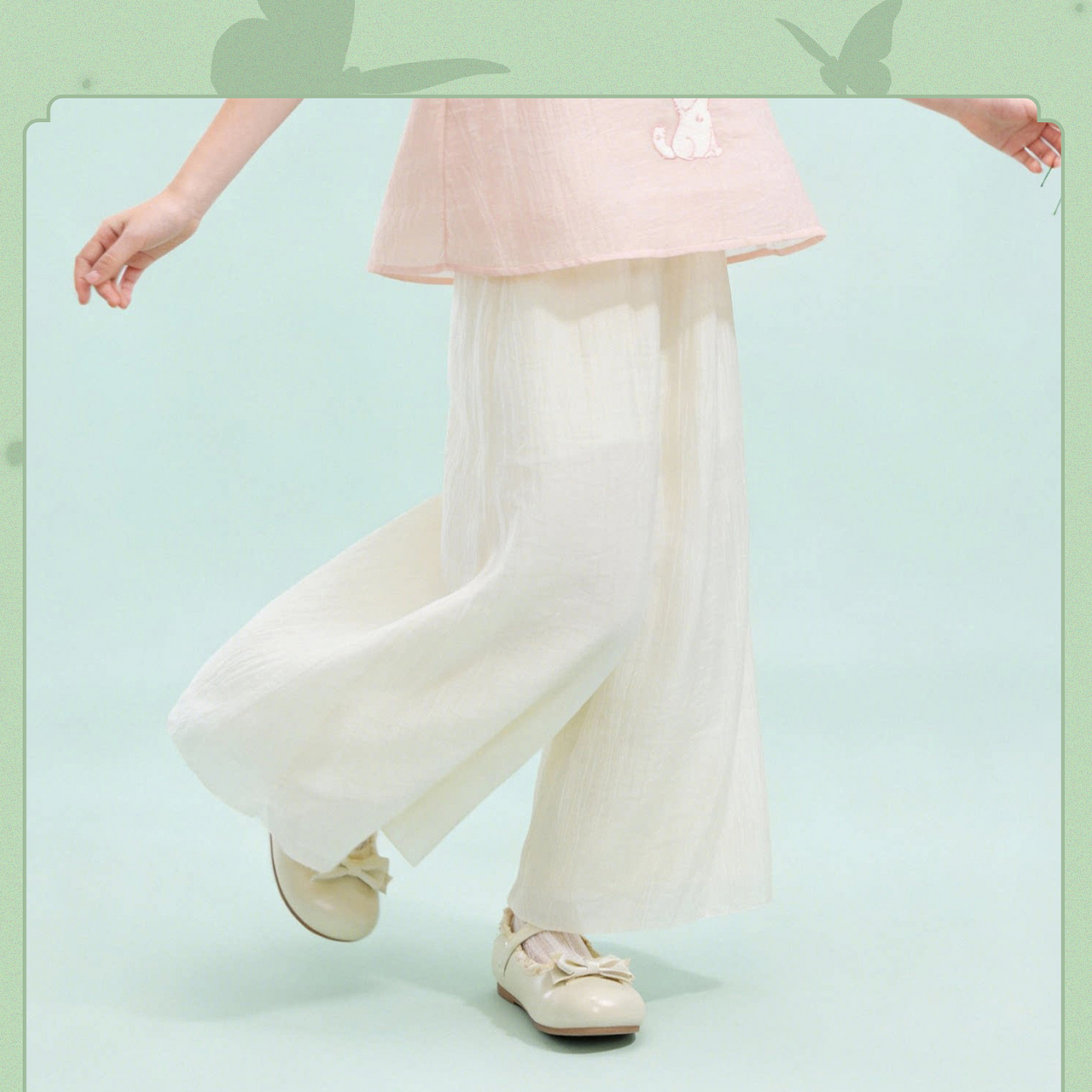 笛莎Deesha 2026年夏季新款观山见女童裤子