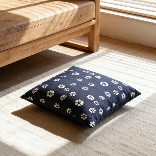 【林栖好物】LX1126004手工蓝印花抱枕（预售7天发货） 商品图4