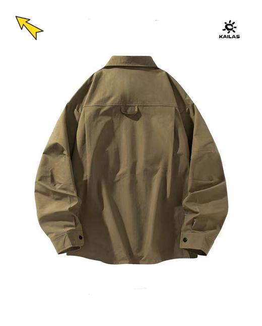 F032734春季新款男子户外防晒吸湿速干透气工装长袖衬衫 商品图7