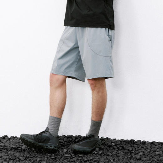 714street凉感防晒不规则明线速干运动短裤2026夏季轻薄五分裤男 商品图1