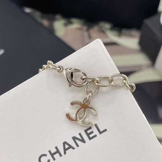 HD12 香奈儿 圆牌方珐琅项链黑/白 商品图5