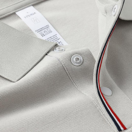 32支重磅珠地棉质翻领百搭短袖男女同款polo衫   HLS-GS82036# 商品图4