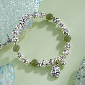 子佩集【福禄芳华】银S925手串手链【TSB0001-57】青玉葫芦手链2602