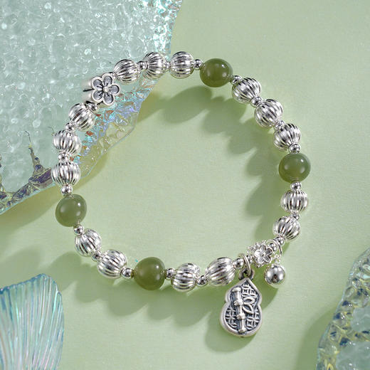 子佩集【福禄芳华】银S925手串手链【TSB0001-57】青玉葫芦手链2602 商品图0