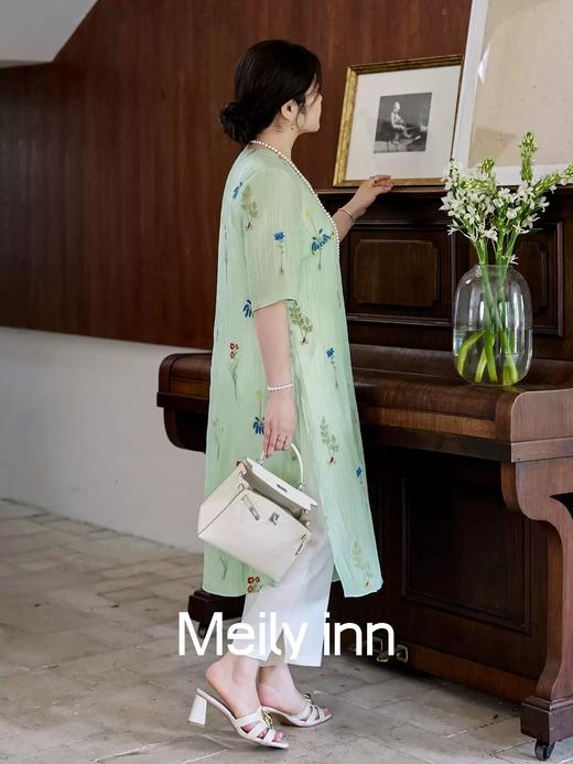 【群内福利】【连衣裙】像是把整个惬意的夏日穿在了身上，浅绿色料子自带呼吸感 商品图5