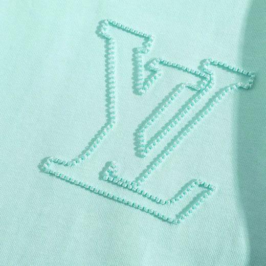 F032703早春新款男女同款纯棉双纱水洗面料绣花标识短袖T恤 商品图10