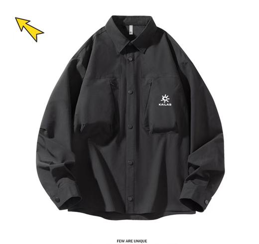 F032734春季新款男子户外防晒吸湿速干透气工装长袖衬衫 商品图2