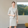 IWY/高级感灰色西装套装女春季修身职业通勤两件套商务风工作服6C06+6Q09 商品缩略图0