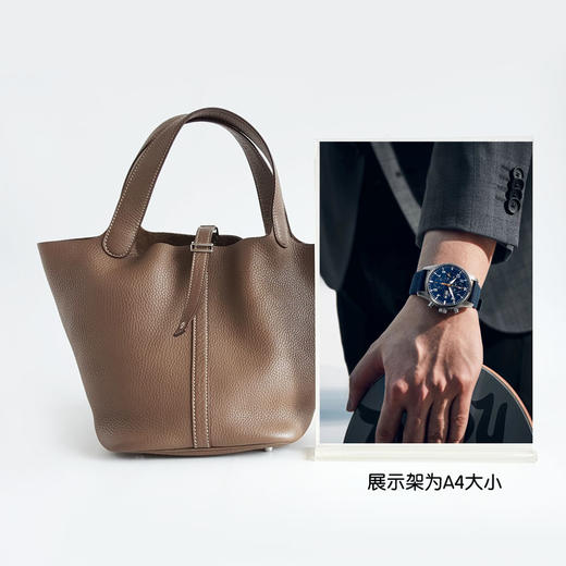 【95新】HERMES爱马仕Picotin大象灰银扣Picotin菜篮子22手提包女士260326NJS06 商品图11