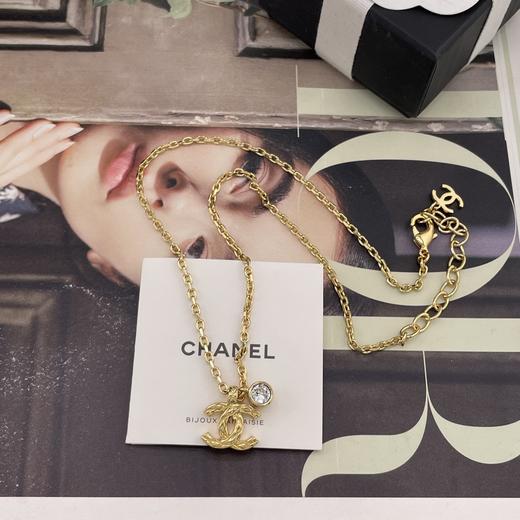 HD16 香奈儿 菱格双c圆钻项链 商品图3