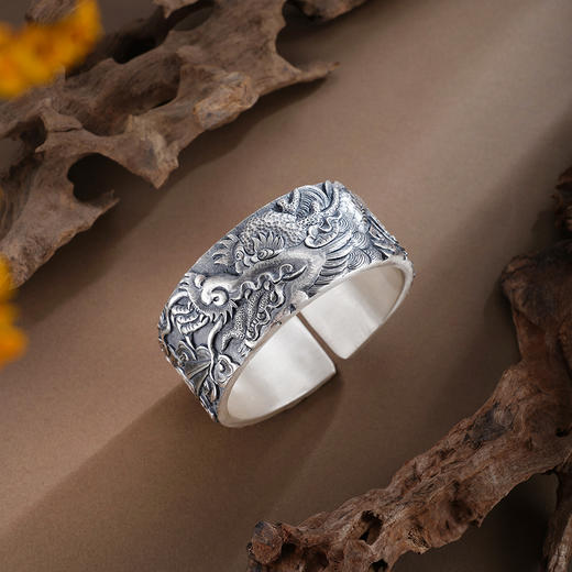 子佩集S999手工银【龙翔九霄】手镯【ZYG023】原创设计2602 商品图1