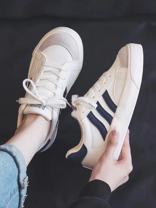 【HF】无忧购“清仓福利”（55/2件）韩版低帮帆布鞋女系带厚底平跟板鞋百搭休闲鞋（截单后3-5天发货) 商品图1