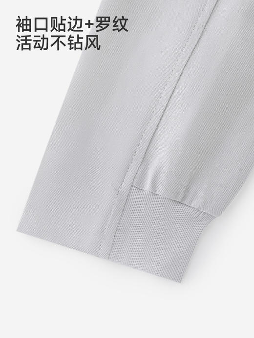 【高定系列】英氏儿童外套春秋新款男童女童浅灰色休闲夹棉薄外套YRWGJ1S040A 商品图3