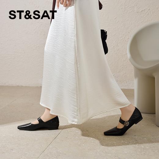 星期六26春新款气质尖头百搭玛丽珍SSE1111CGT 商品图2