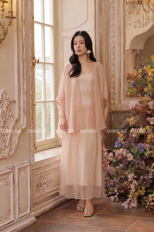 【门店同款】ENJOY夏季落樱浅粉吊带纱裙 170693145 商品图0