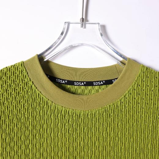 26T230SDSA男装2026新款高贵轻奢日系复古纯色肌理圆领短袖T恤百搭上衣 商品图4