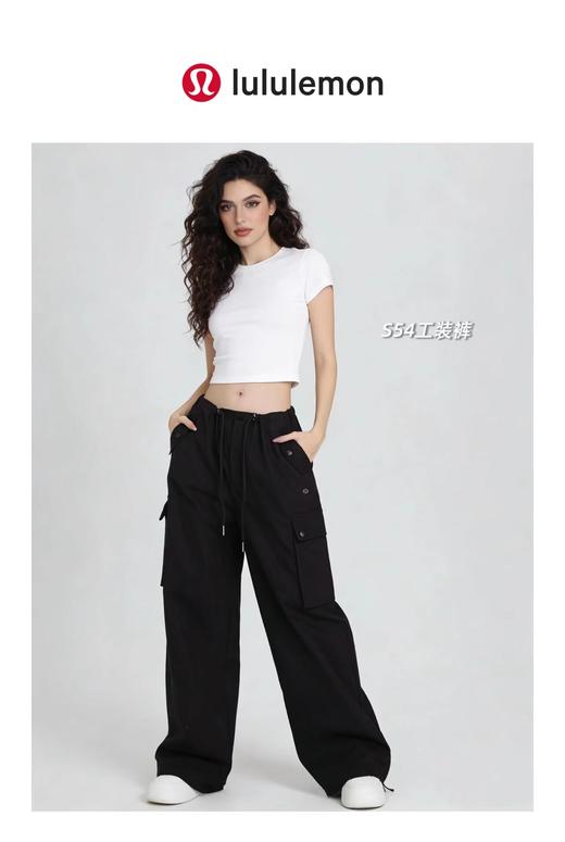 F0327106春夏新款女士速干工装裤高腰阔腿版型防晒速干裤 商品图6