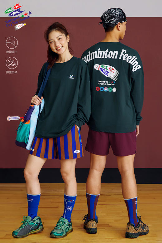 CryingCenterx薰风联名2.0速干防晒复古运动羽毛球休闲中性长袖 商品图6